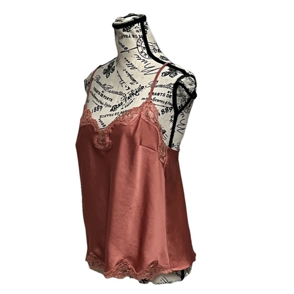 Vintage Victoria Secret Y2K Camisole Lace Trim Pink M Whimsy Cottage Core Retro - Picture 2 of 10